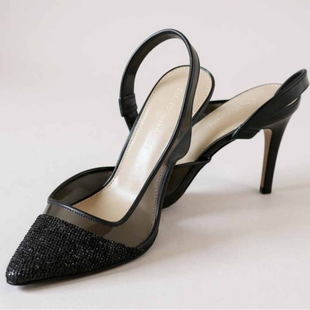 BCBGeneration Women’s Hominy Pump – Black/Smoke – Size 8.5